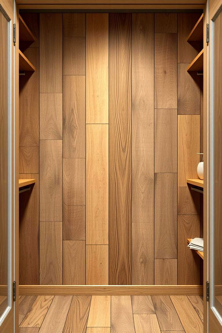 Rustic Wood Panels - 24 Closet Wallpaper Ideas