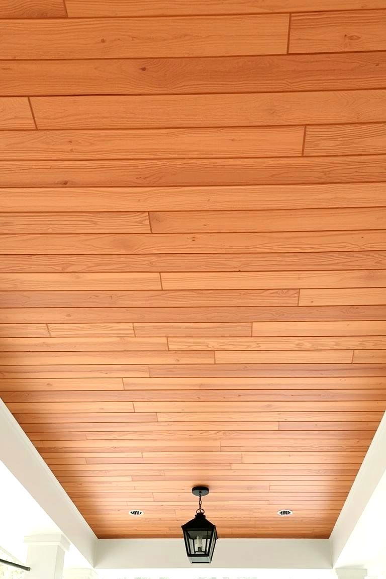 Rustic Wood Planks - 24 Porch Ceiling Ideas