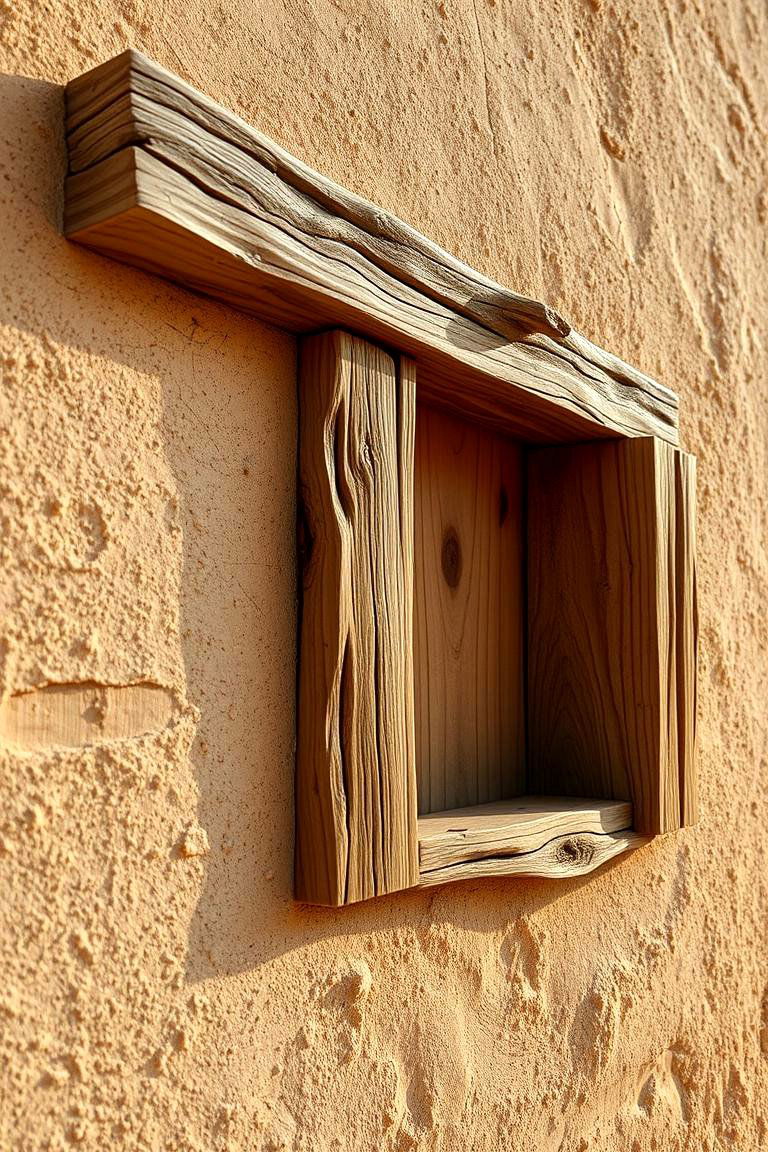 Rustic Wooden Accents - 24 Bohemian Desert Decor Ideas