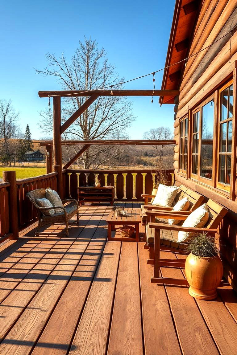 Rustic Wooden Charm - 24 Patio Deck Ideas