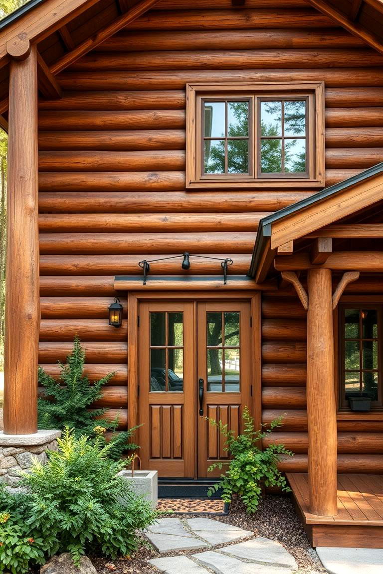 Rustic Wooden Cladding with Dark Brown Hues - 24 Dark Brown House Exterior Ideas