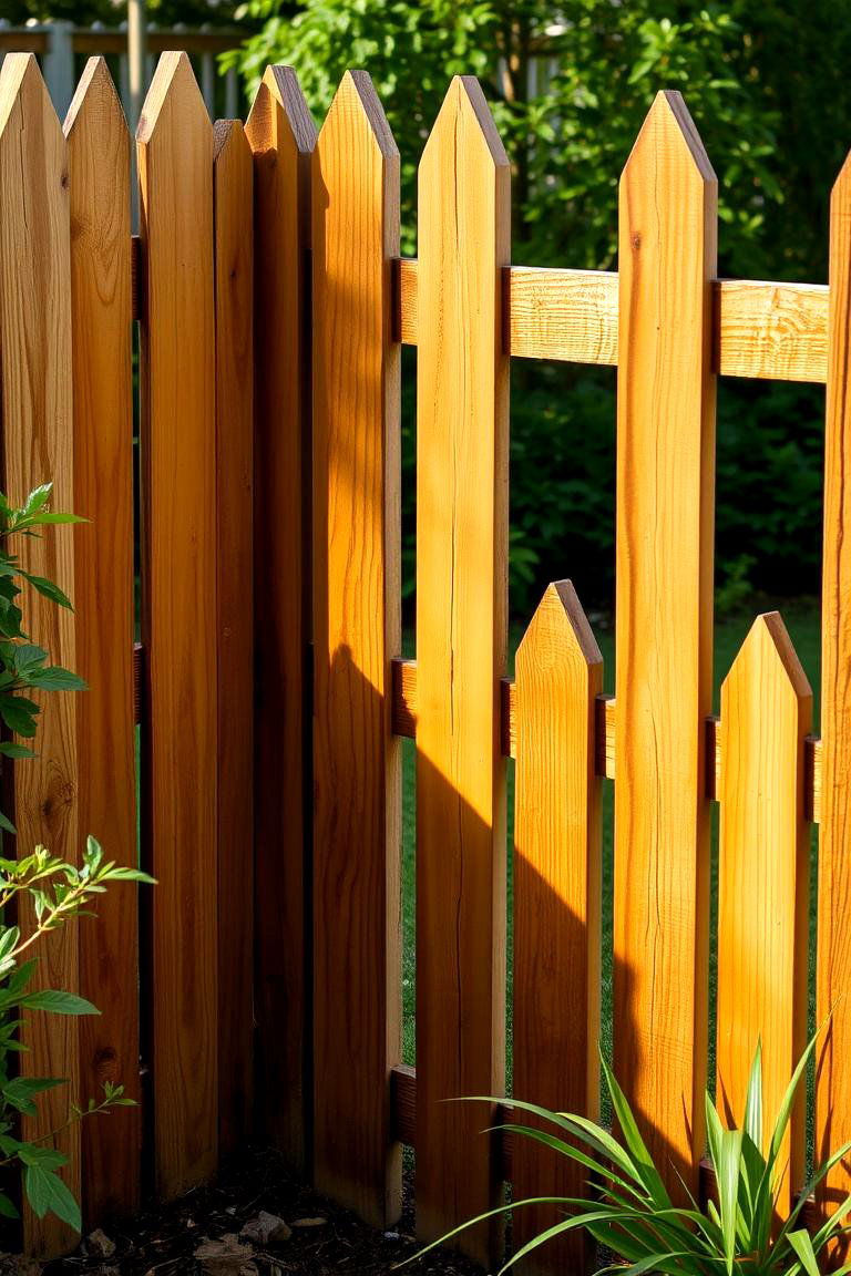 Rustic Wooden Corner Charm - 24 Corner Fence Ideas