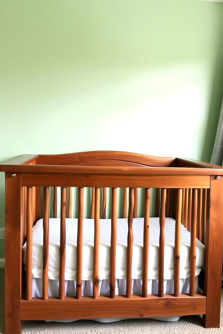 Rustic Wooden Crib - 24 Woodland Nursery Ideas