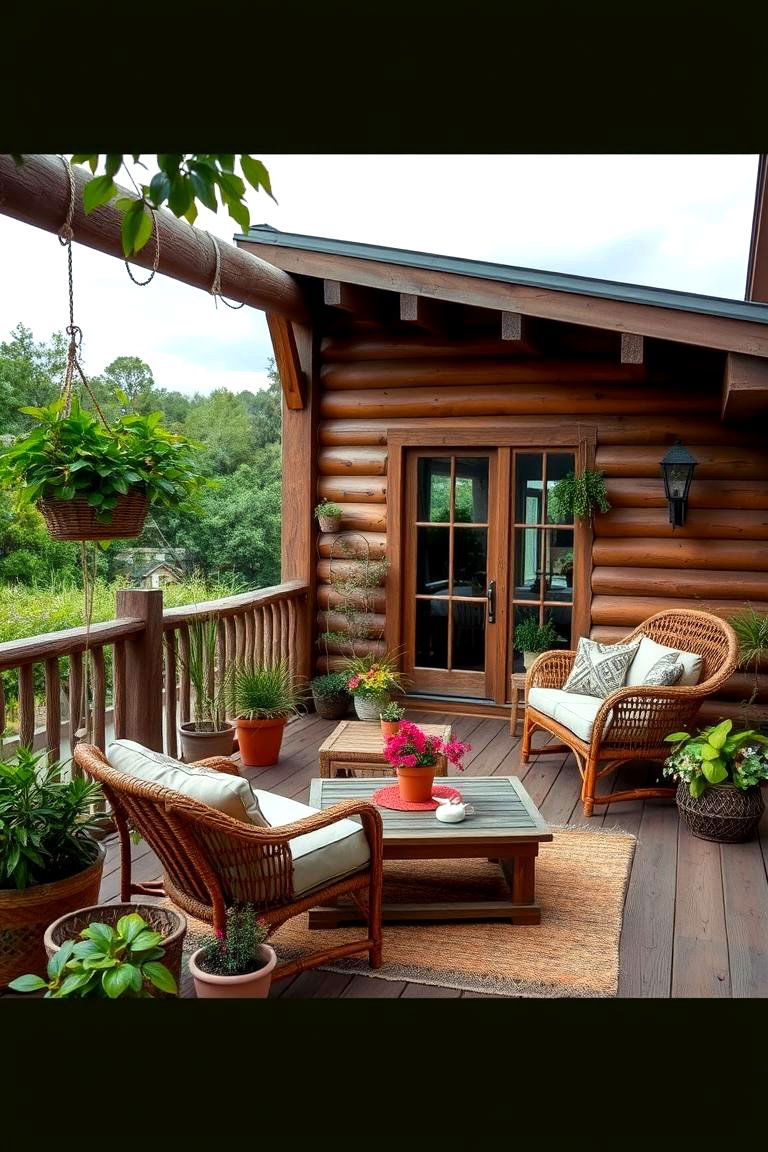 Rustic Wooden Deck - 24 Backyard Patio Ideas