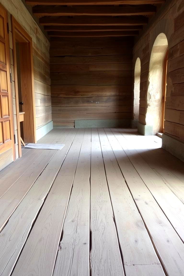 Rustic Wooden Flooring - 24 Dark Academia Interior Design Ideas