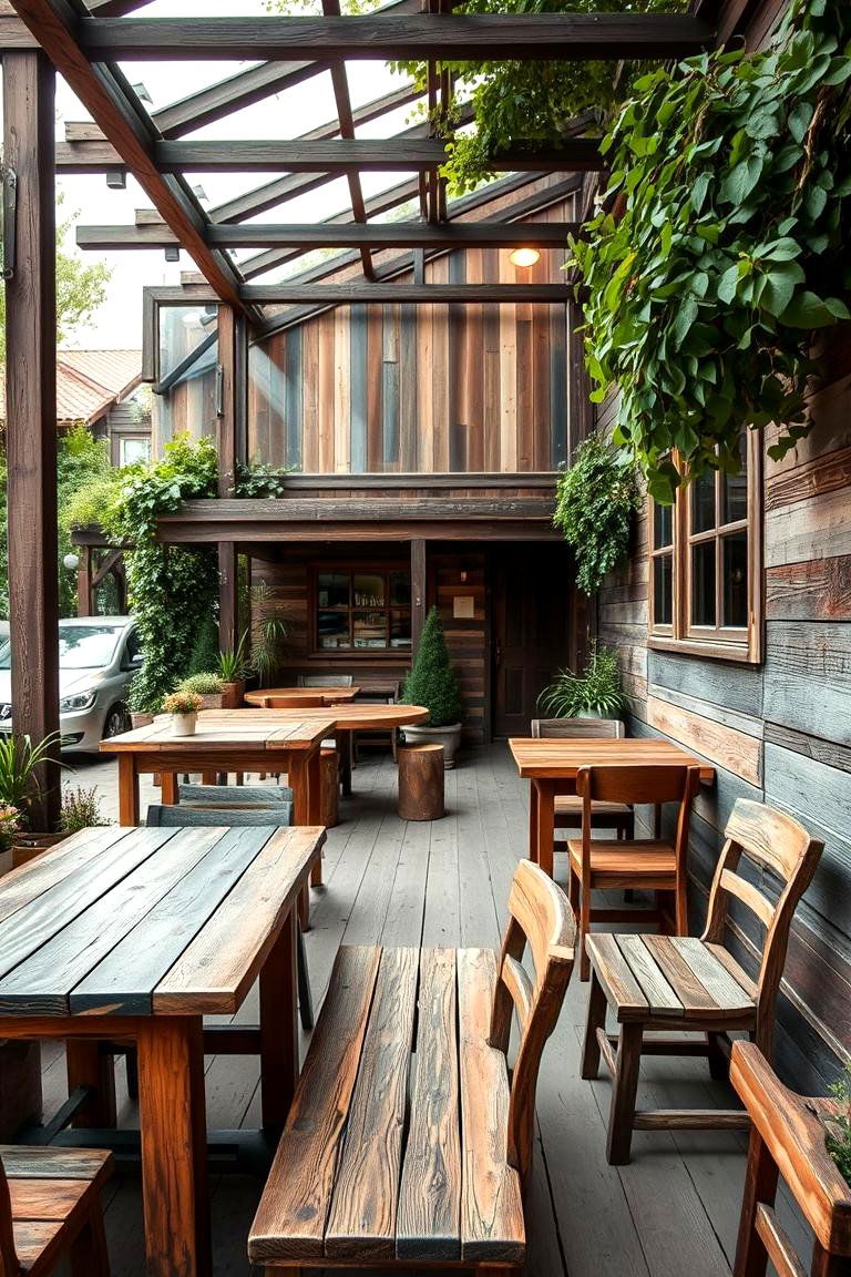 Rustic Wooden Furniture - 24 Patio Decor Ideas