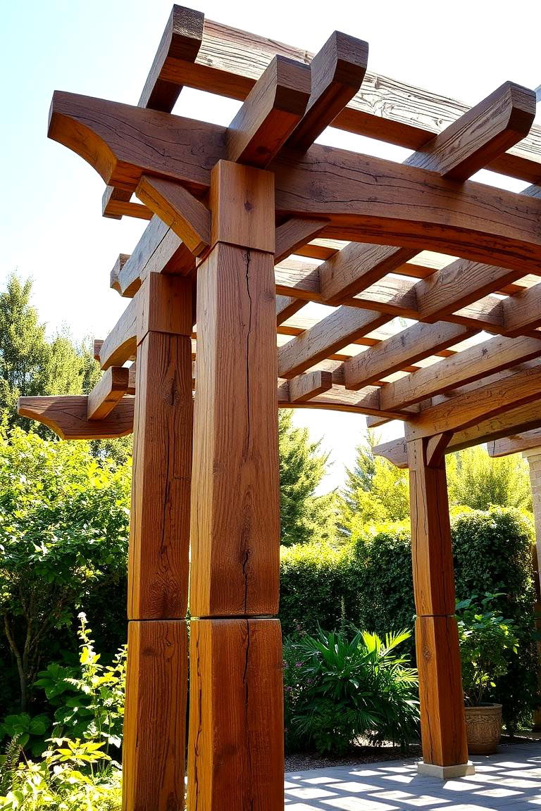 Rustic Wooden Pergola Shade Concept - 24 Pergola Shade Ideas