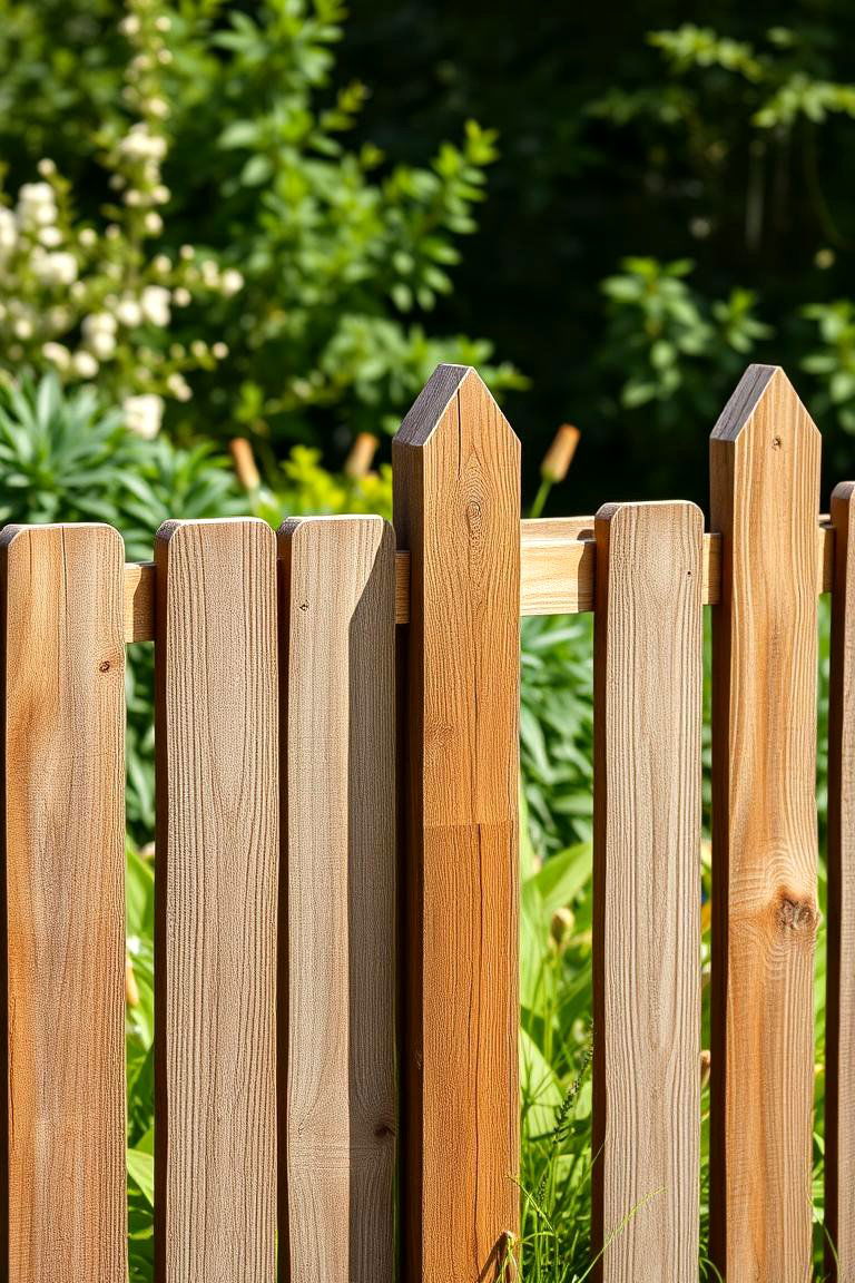 Rustic Wooden Plank Fence - 24 Vegetable Garden Fence Ideas