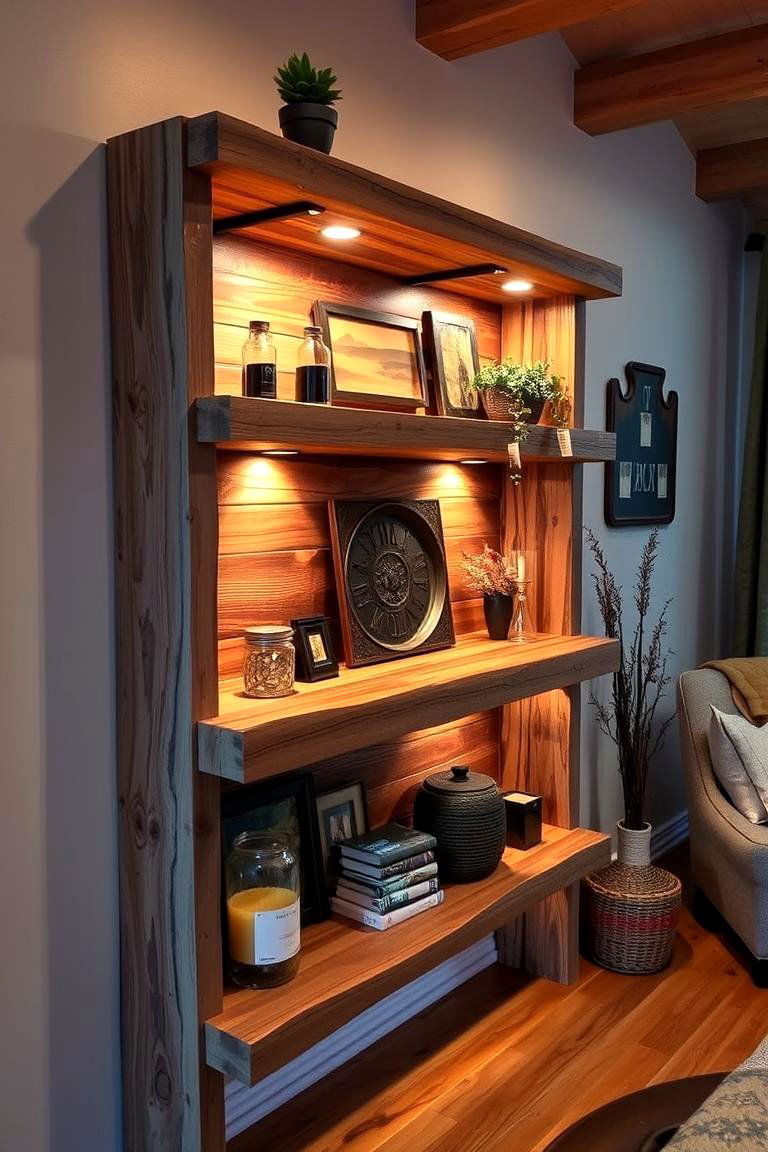 Rustic Wooden Shelves - 24 Shelf Decor Ideas