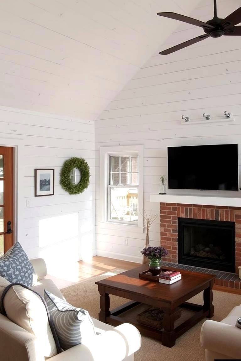 Rustic and Charming Shiplap Walls - 24 Wall Molding Ideas