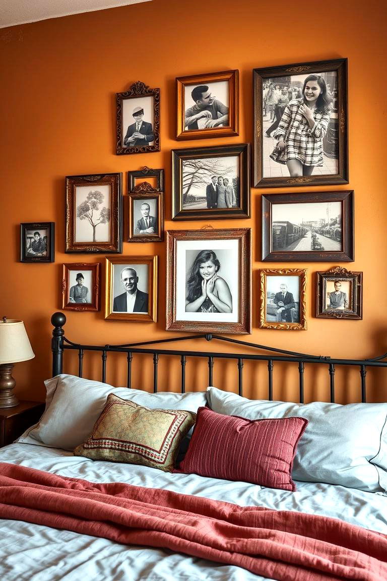Rusty Metal Picture Frames - 24 Rust Bedroom Ideas