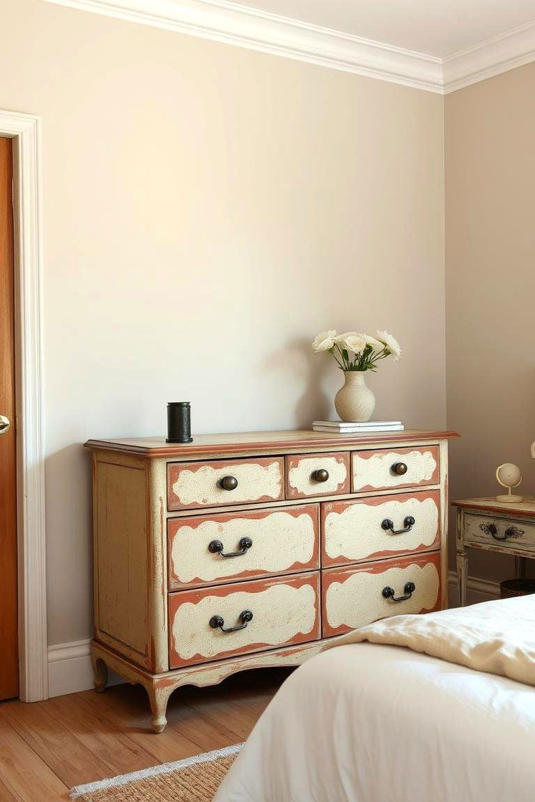 Rusty Painted Dresser - 24 Rust Bedroom Ideas