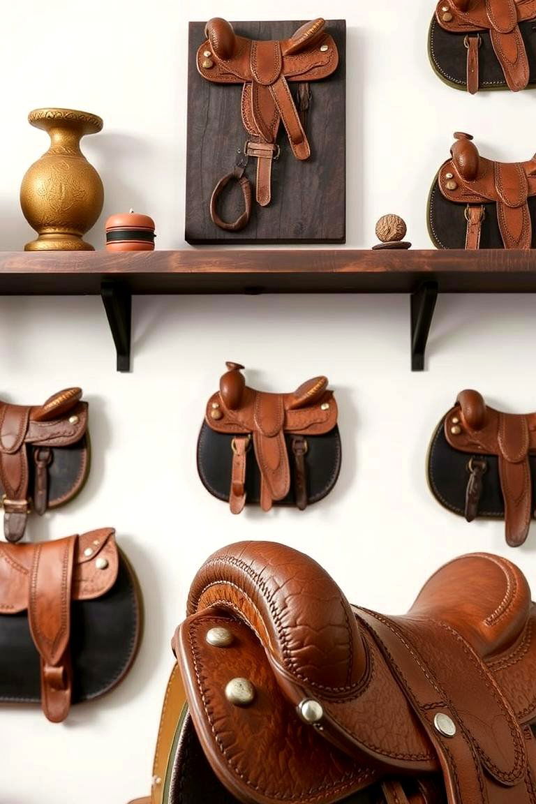 Saddle Shaped Decor Items - 24 Cowboy Room Decor Ideas