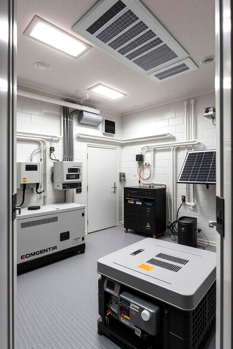 Safe Room with Emergency Power Solutions - 24 Safe Room Ideas