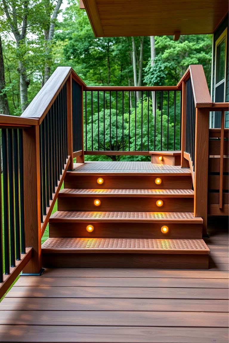 Safety Focused Deck Steps - 24 Deck Steps Ideas