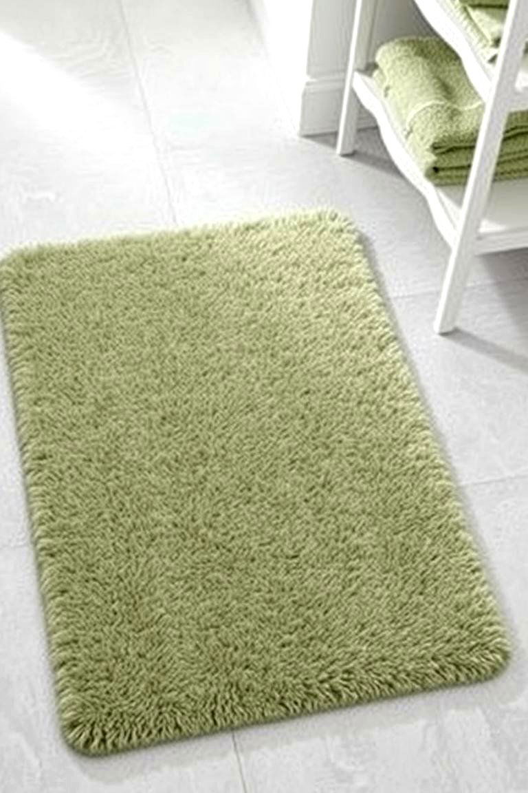 Sage Green Bath Mat and Textiles - 24 Sage Green Bathroom Ideas