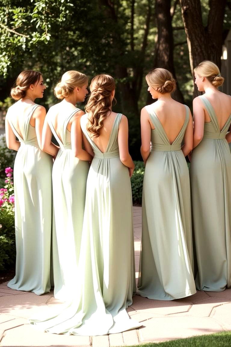 Sage Green Bridesmaid Dresses - 24 Sage Green Wedding Ideas