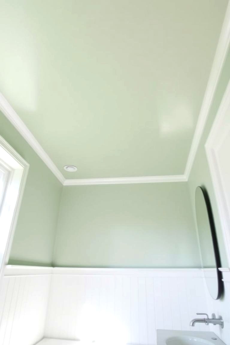 Sage Green Ceiling - 24 Sage Green Bathroom Ideas