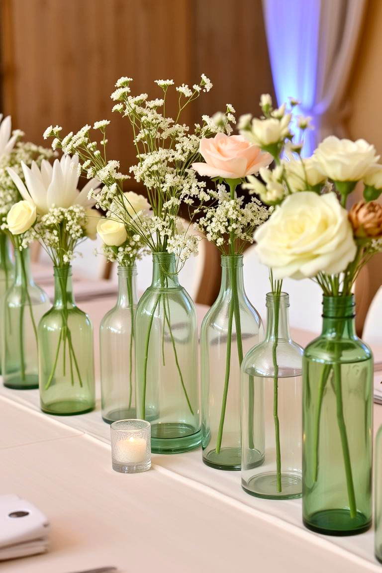 Sage Green Centerpiece Vessels - 24 Sage Green Wedding Ideas