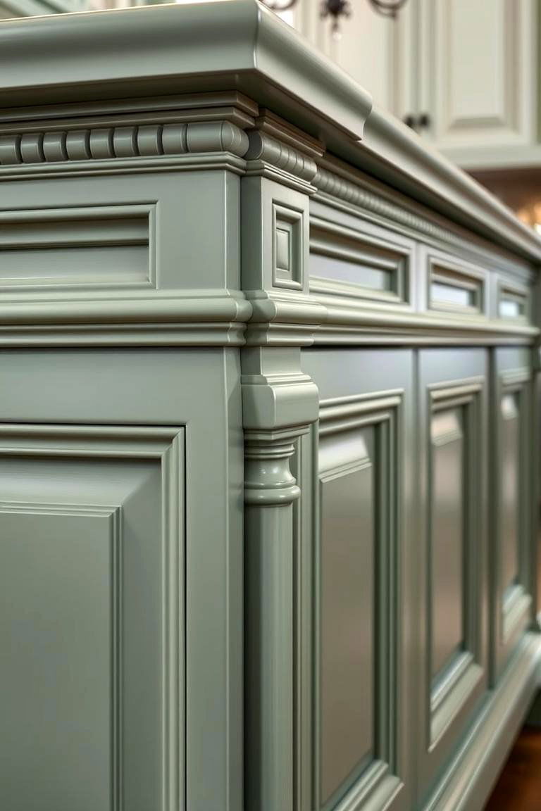 Sage Green Elegant Detailing - 24 Sage Green Kitchen Island Ideas