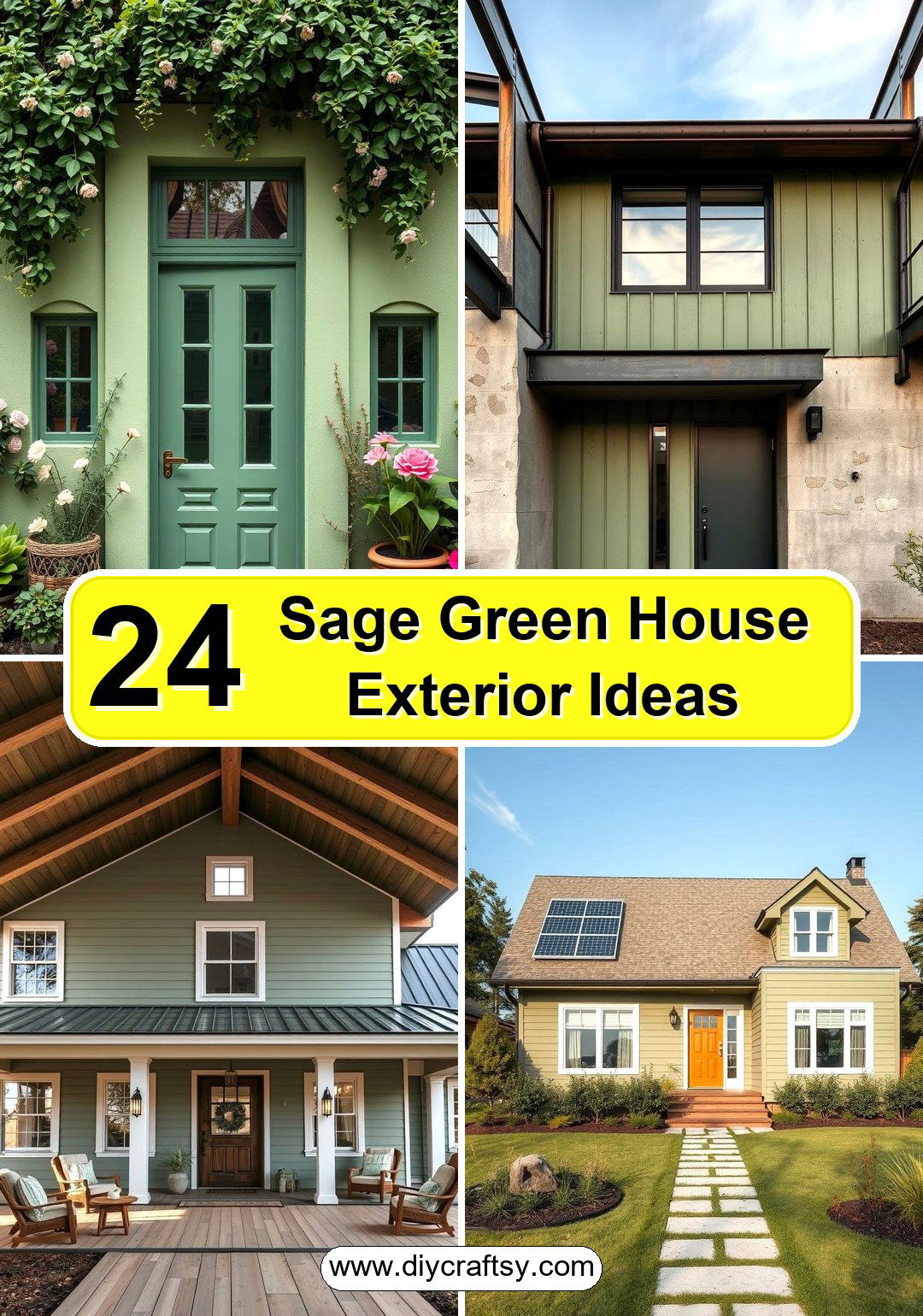 Sage Green House Exterior Ideas