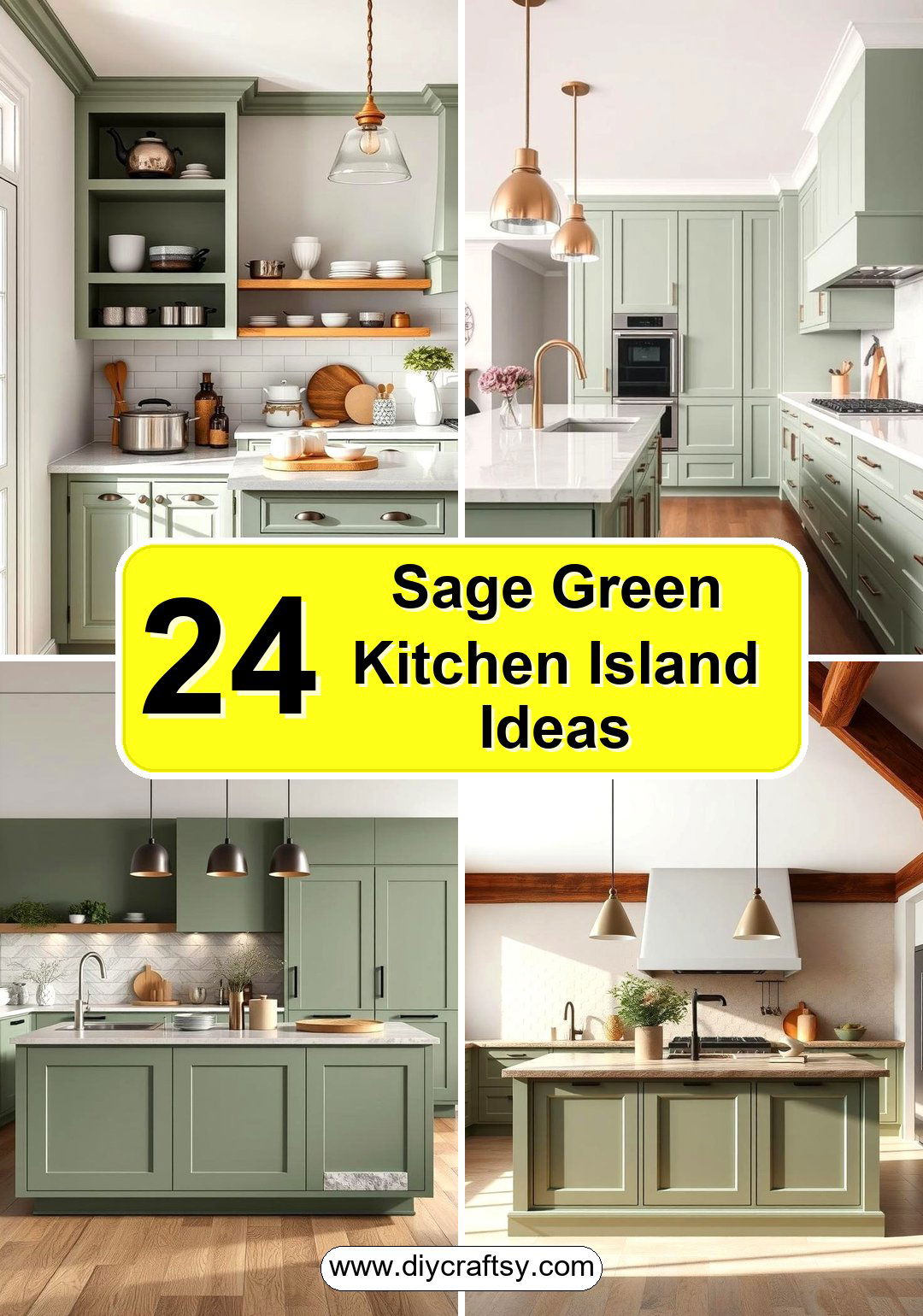 Sage Green Kitchen Island Ideas