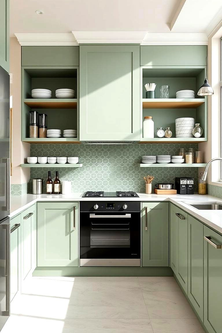 Sage Green Kitchen Storage Solutions - 24 Sage Green Kitchen Ideas