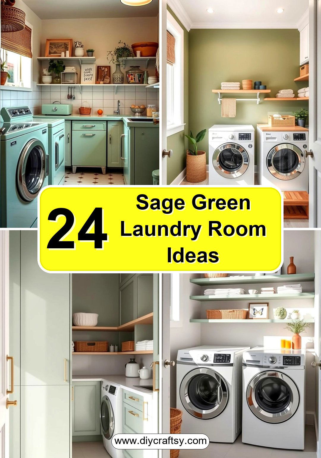 Sage Green Laundry Room Ideas