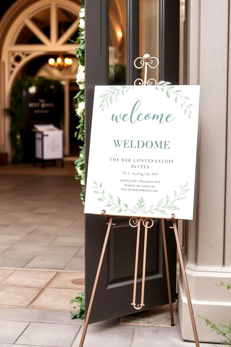 Sage Green Signage - 24 Sage Green Wedding Ideas