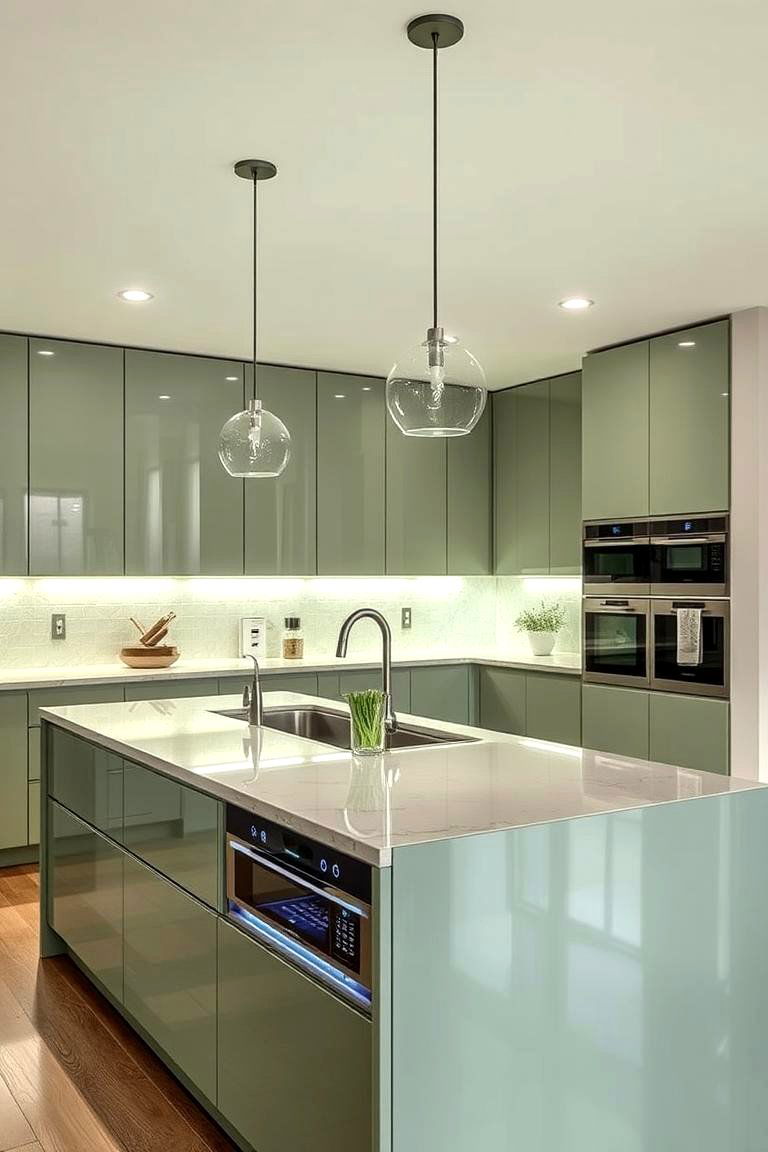 Sage Green Smart Kitchen Island - 24 Sage Green Kitchen Island Ideas