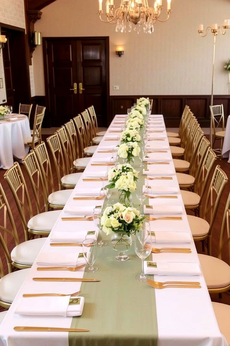 Sage Green Table Linens - 24 Sage Green Wedding Ideas