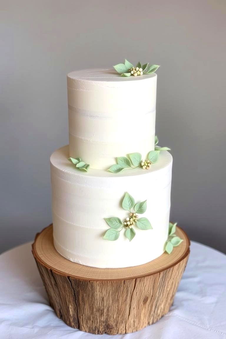 Sage Green Wedding Cake Accents - 24 Sage Green Wedding Ideas