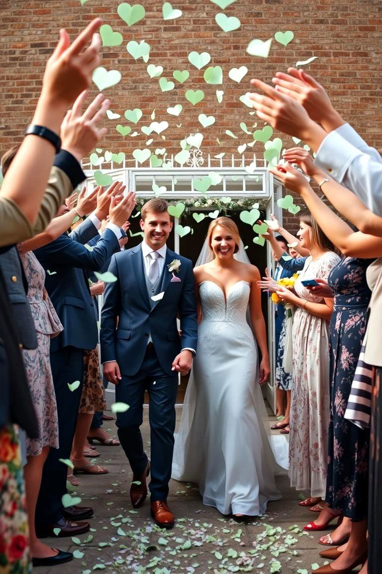 Sage Green Wedding Exit Toss - 24 Sage Green Wedding Ideas