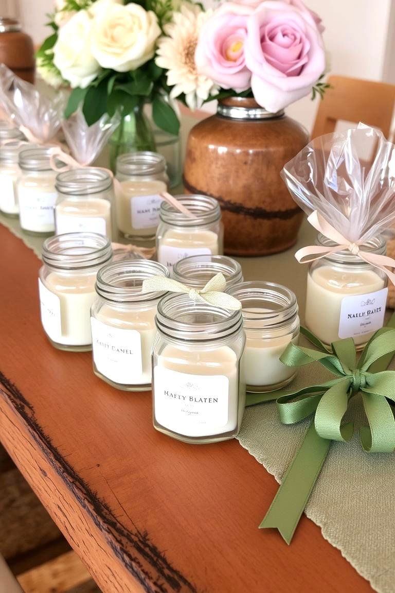 Sage Green Wedding Favors Display - 24 Sage Green Wedding Ideas