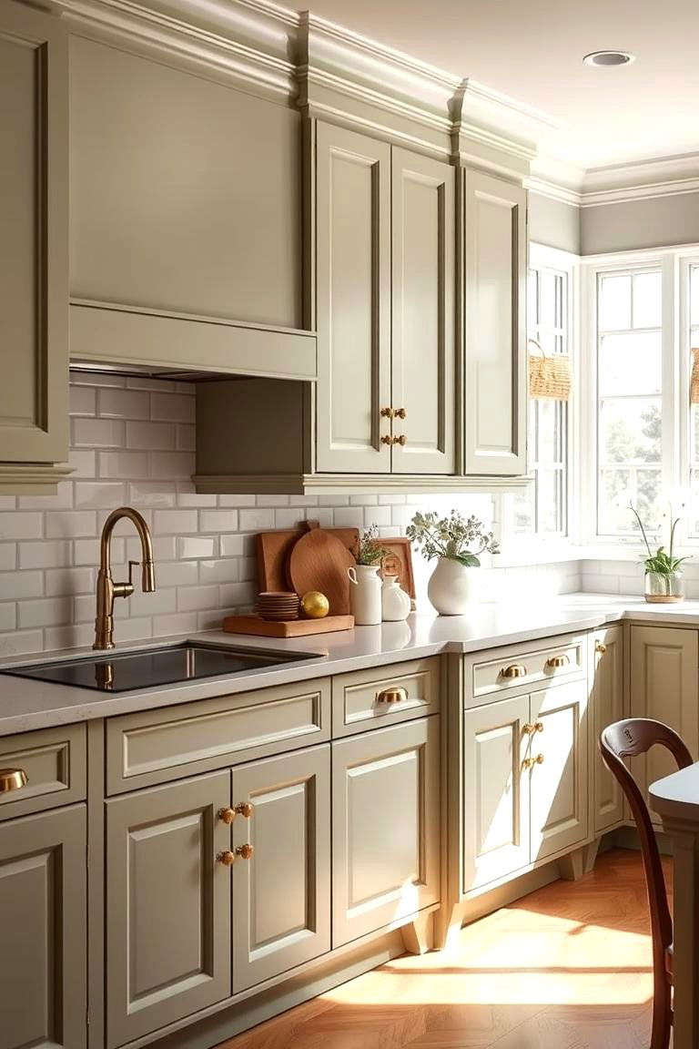 Sage Green for Subtle Elegance - 24 Green Kitchen Cabinet Ideas