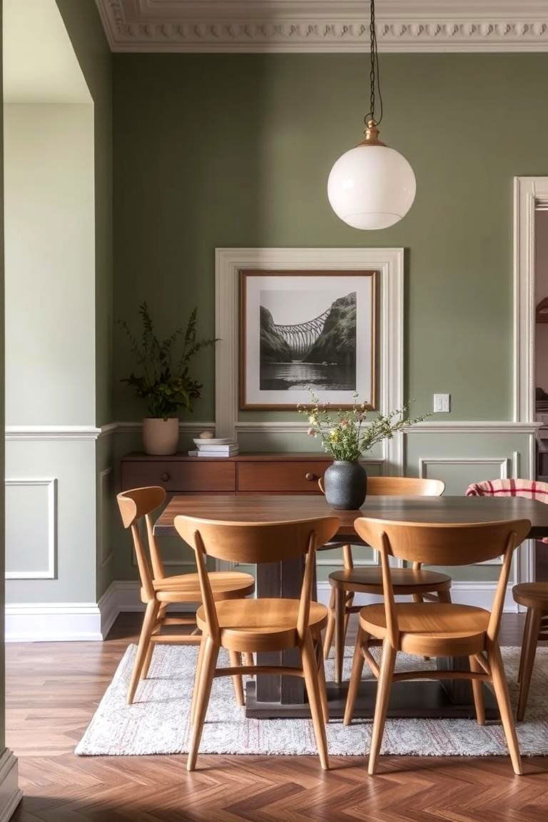 Sage Green for a Subtle Serene Atmosphere - 24 Green Dining Room Ideas