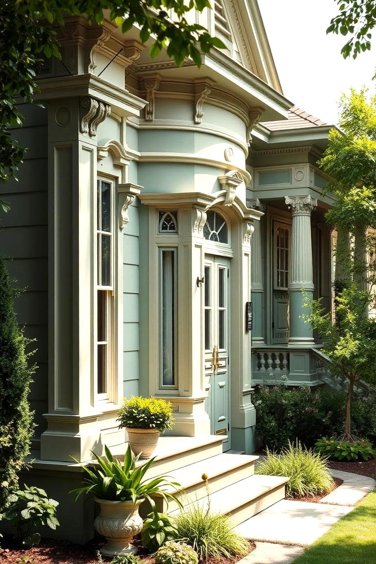 Sage Serenity - 24 Green Victorian House Colors