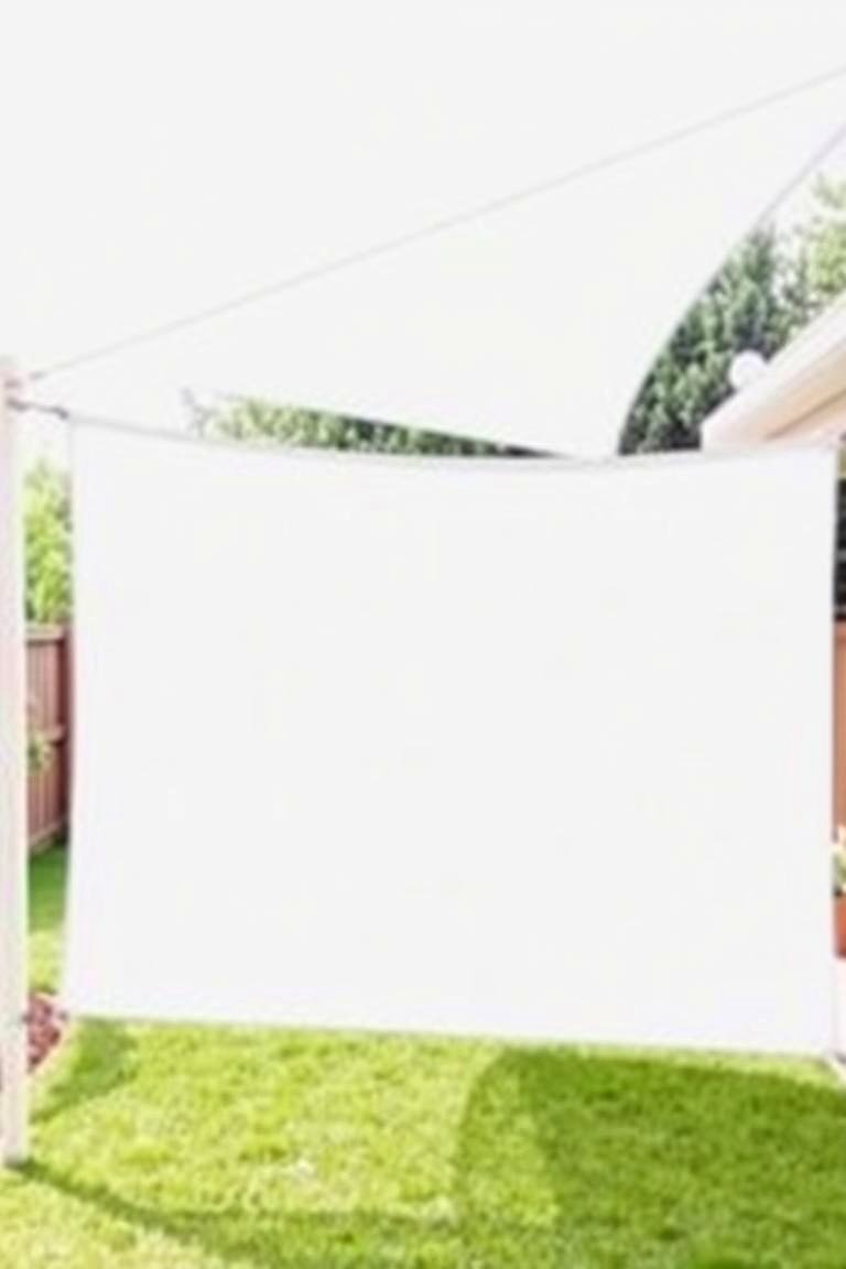 Sail Shades Hung Vertically - 24 Outdoor Privacy Screen Ideas