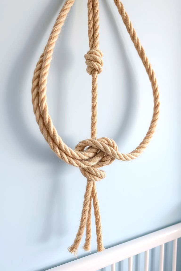 Sailor Knot Decor Craftsmanship - 24 Ocean-themed Nursery Ideas