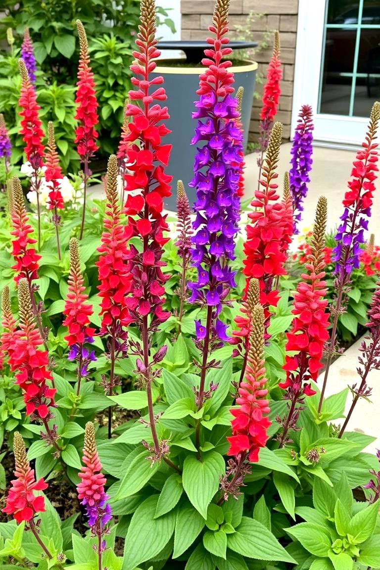 Salvias Vibrant Spikes - 24 Patio Plants