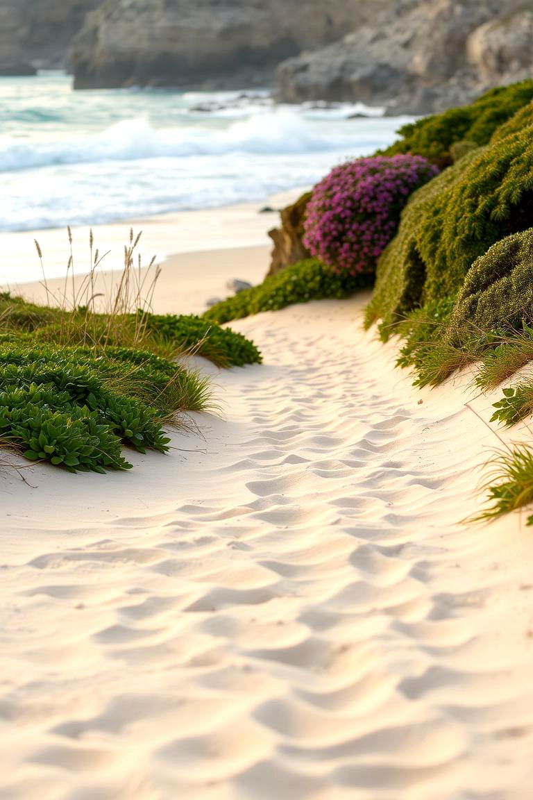 Sand Paths for a Beachy Feel - 24 Natural Walkway Ideas