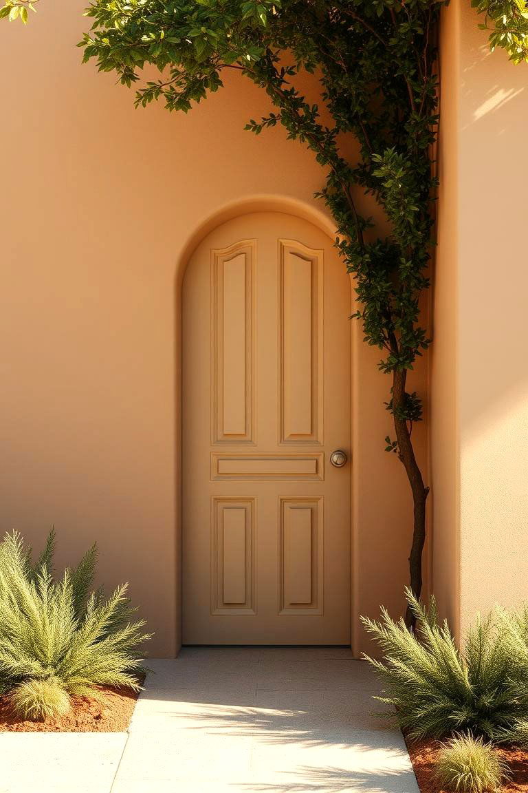 Sandy Brown Serenity - 24 Brown House Front Door Colors