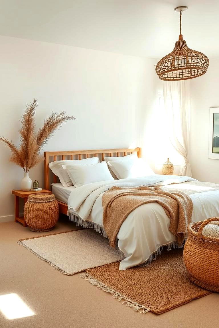 Sandy Neutrals and Soft Textures - 24 Boho Beach Bedroom Ideas