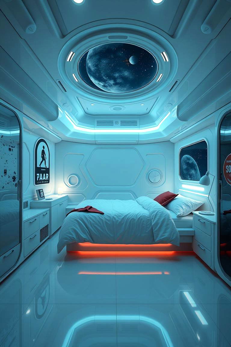 Satellite Sleep Space - 24 Space-themed Room Ideas