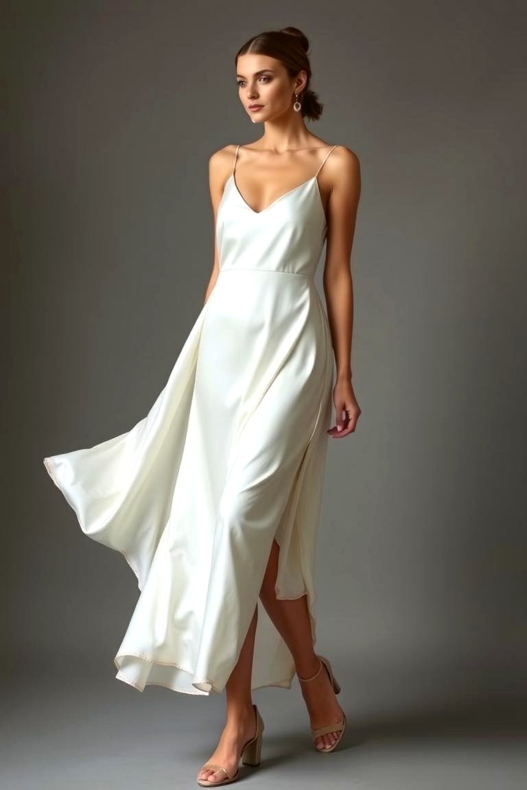 Satin Slip Dress - 24 Guest Wedding Outfit Ideas