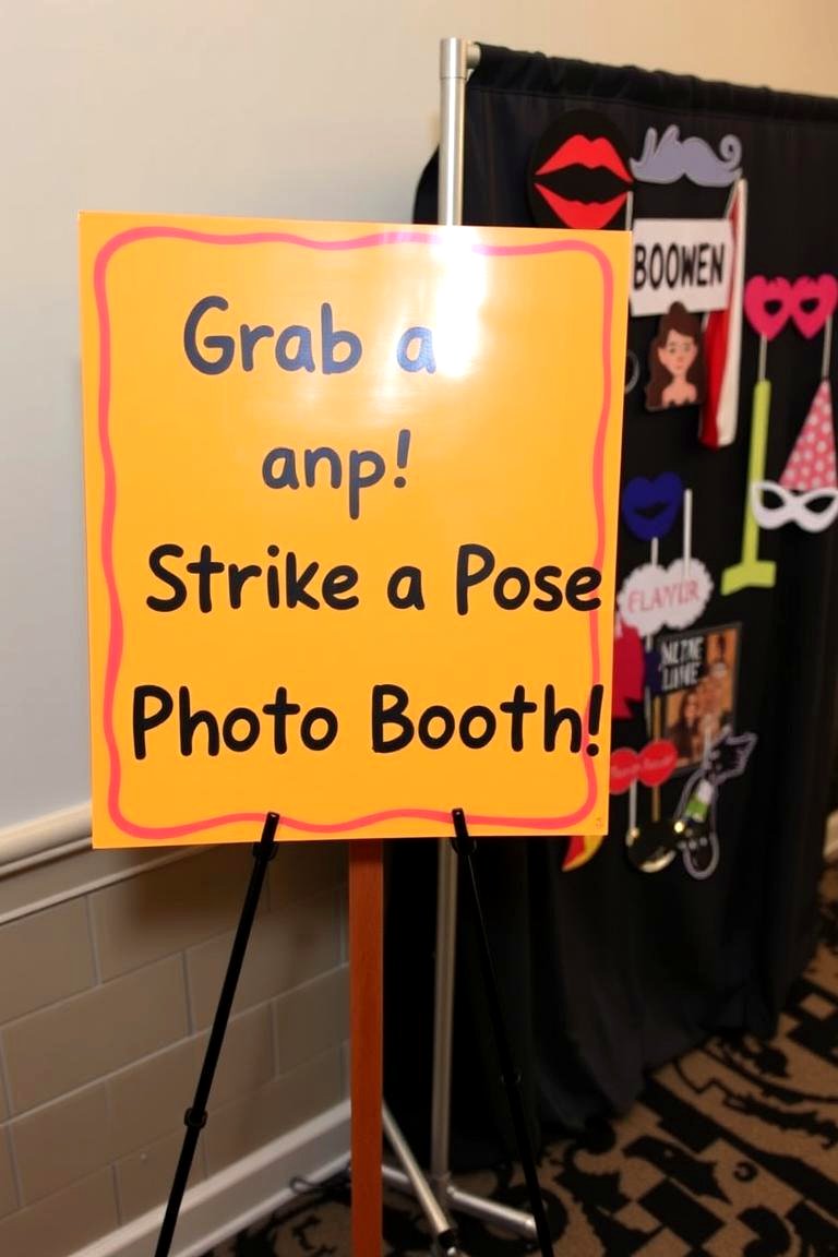 Say Cheese! Photo Booth Sign - 24 Wedding Sign Ideas