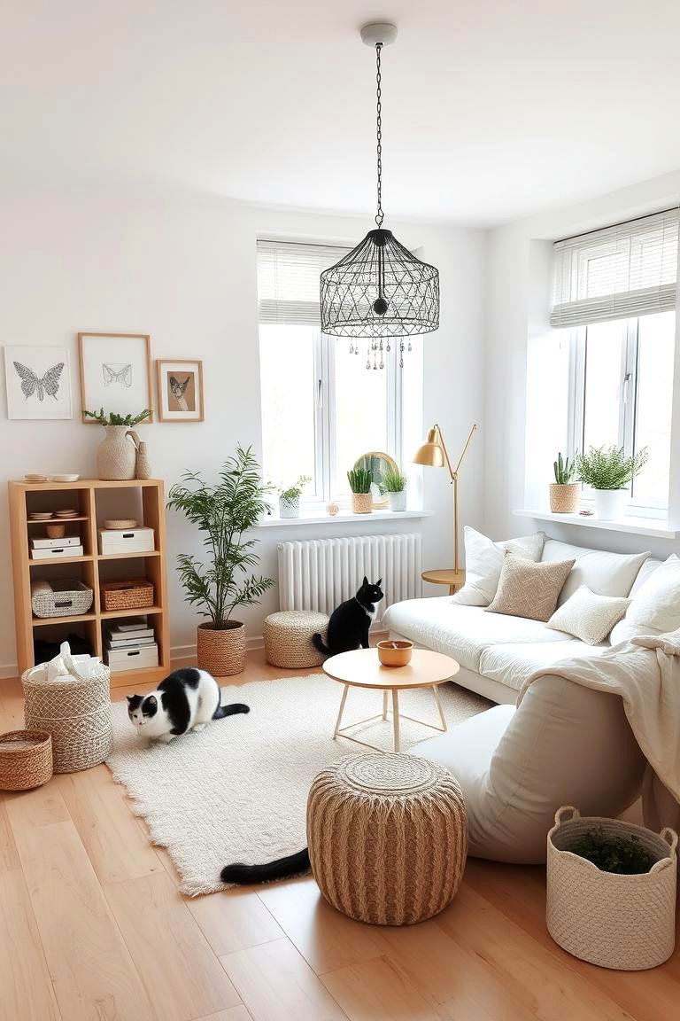 Scandinavian Cat Room - 24 Cat Room Ideas