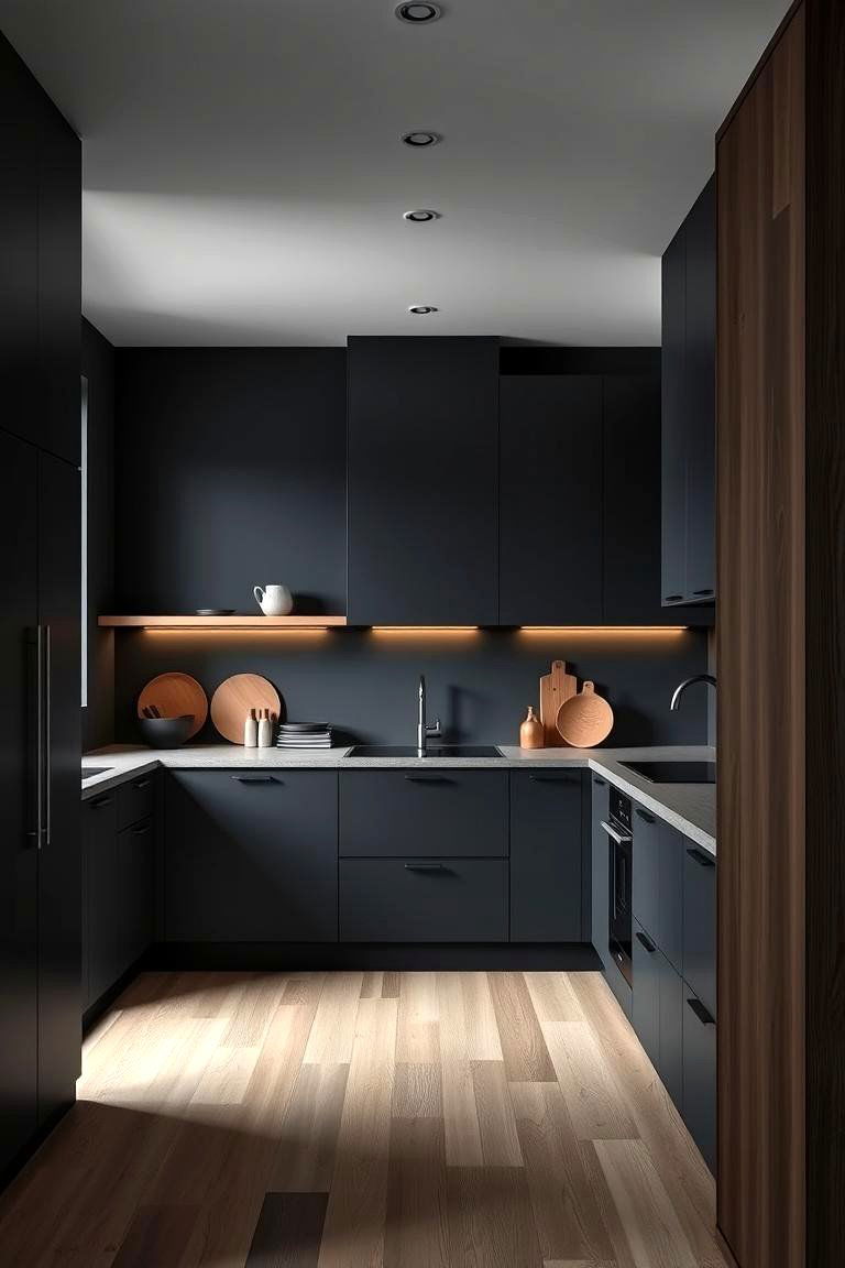 Scandinavian Dark Kitchen - 24 Dark Kitchen Ideas