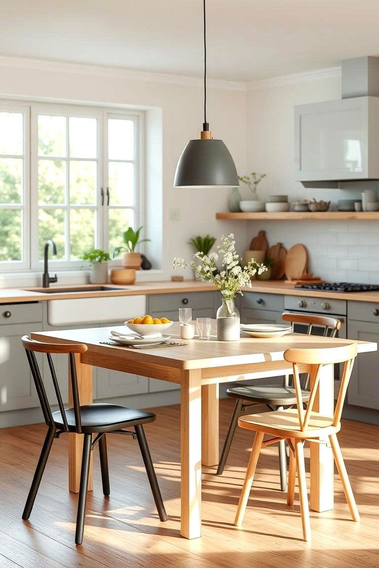 Scandinavian Design Table Serenity - 24 Small Kitchen Table Ideas