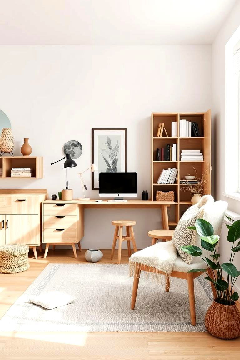 Scandinavian Influence - 24 Modern Home Office Ideas